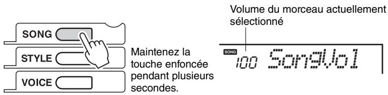 YAMAHA EZ-220 - Maintenez la touche [SONG] enfoncée pendant plusieurs secondes. - 1