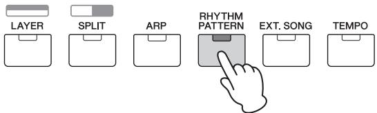 YAMAHA MX49 - Appuyez sur [RHYTHM PATTERN]. - 1