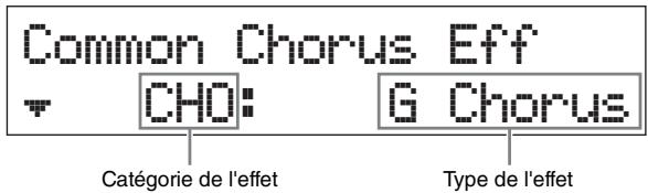YAMAHA MX49 - Appuyez sur la touche de curseur [] , si nécessaire, pour selectionner « 01: Common», puis sur [ENTER]. - 3