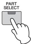 YAMAHA MX49 - Appuyez sur [PART SELECT]. - 1
