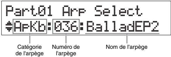 YAMAHA MX49 - Modification du type d'arpège - 1