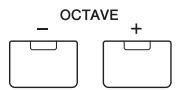 YAMAHA MX49 - Réglages de l'octave/de la transposition du clavier Octave - 1