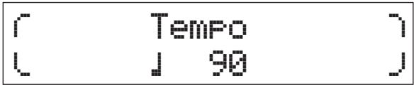 YAMAHA MX49 - Appuyez sur [▶/III] (Play/Pause) pour reproductive le motif rythmique, puis faites tournier le cadran [DATA] pour modifier le tempo. - 1