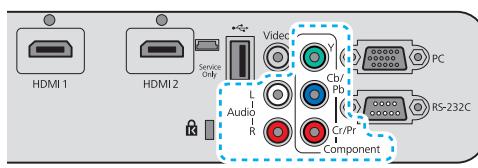 EPSON EH-TW6100 - Connexion à un équipement vidéo - 5
