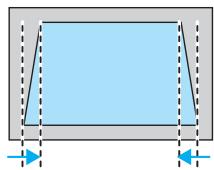 EPSON EH-TW6100 - Correction manuelle (curseur Keystone H.) - 10