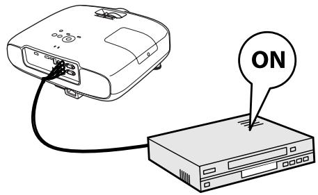 EPSON EH-TW6100 - Mise sous tension du projecteur et projection - 2