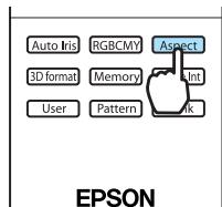 EPSON EH-TW6100 - Basculement de l'écran entre le mode large et le mode zoom (Aspect) - 3