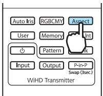 EPSON EH-TW6100 - Basculement de l'écran entre le mode large et le mode zoom (Aspect) - 2