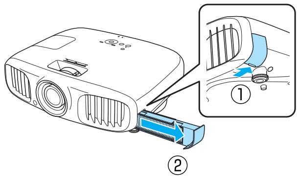 EPSON EH-TW6100 - Remplacement du filtre à air - 2