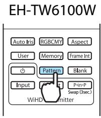 EPSON EH-TW6100 - Affichage de la mire de test - 1