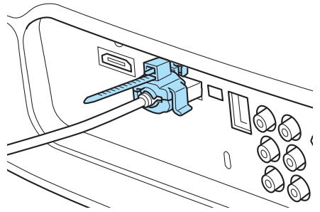 EPSON EH-TW6100 - Fixation d'un serre-fils HDMI - 1
