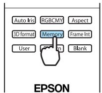 EPSON EH-TW6100 - Enregistrement d'une mémoire - 2