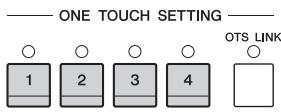 YAMAHA CVP-609/605 - Appuyez sur une des touches One Touch Setting [1] - [4]. - 1