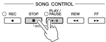 YAMAHA CVP-609/605 - Début synchronisé (morceau MIDI) - 1