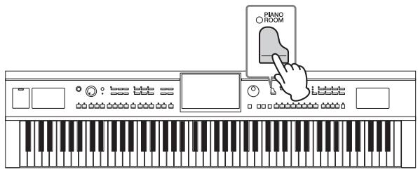 YAMAHA CVP-609/605 - Appuyez sur la touche [PIANO ROOM] pour appeler l'écran Piano Room. - 1