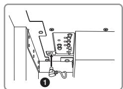 YAMAHA CVP-609/605 - Branchez le cordon du pédalier et le cordon d'alimentation. - 3