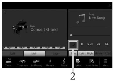 YAMAHA CVP-609/605 - Enregistrement sur des canaux spécifiques (enregistrement MIDI) - 1
