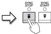 YAMAHA CVP-609/605 - Touche [SYNC STOP] (Arrêt synchronisé) - 2