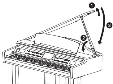 YAMAHA CVP-609/605 - Fermeture du couvercle - 1