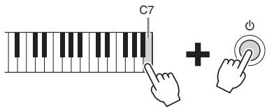 YAMAHA CVP-609/605 - Rétablissement des réglages programmes en usine - 1
