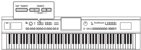 YAMAHA CVP-609/605 - Réglage du tempo - 1