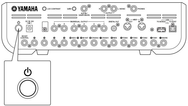 YAMAHA DTX900M - Configuration de l'alimentation - 1