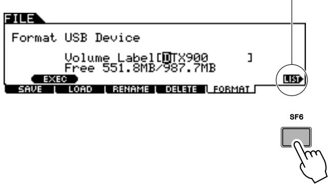 YAMAHA DTX900M - Utilisation de la liste des caractères - 1