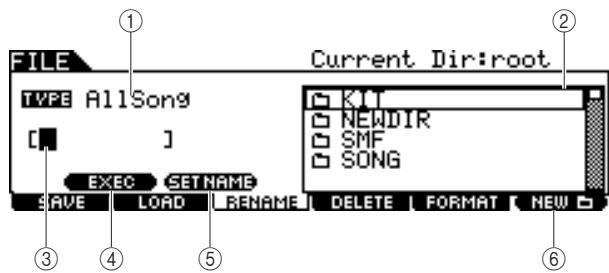 YAMAHA DTX900M - Appuyez sur la touche [FILE] pour passer en mode File, puis sur la touche [F3] RENAME afin d'ouvrir l'écran Rename (Attribution d'un nouveau nom). - 1