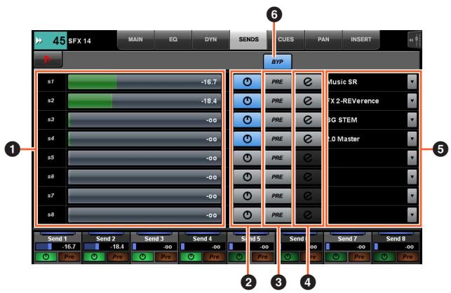 YAMAHA NCS500-CT - Page SENDS - 1