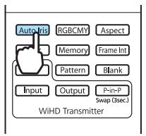 EPSON EH-TW6100W - Appuyez sur le bouton Auto Iris. - 1