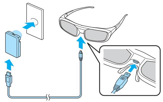 EPSON EH-TW6100W - Chargement à l'aide de l'adaptateur de chargement USB - 1
