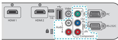 EPSON EH-TW6100W - Connexion à un équipement vidéo - 5