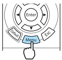 EPSON EH-TW6100W - Appuyez sur le bouton Menu - 1