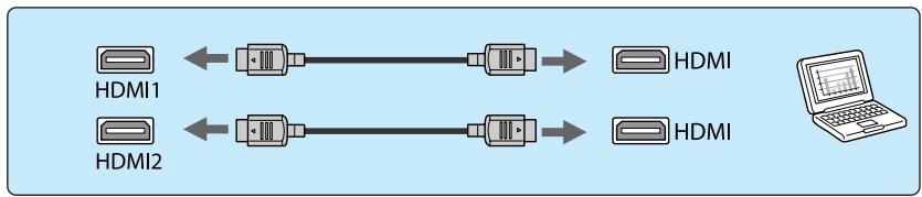 EPSON EH-TW9100 - Connexion à un ordinateur - 4