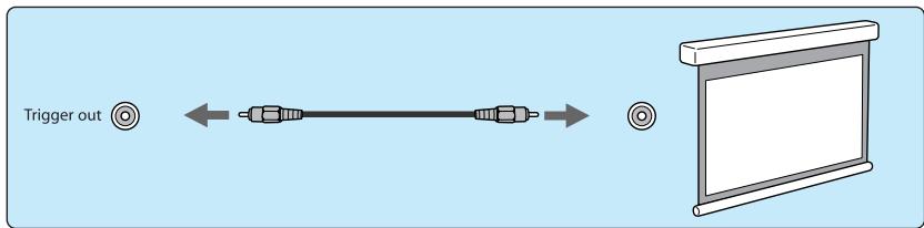 EPSON EH-TW9100 - - Connexion au port trigger out - 2