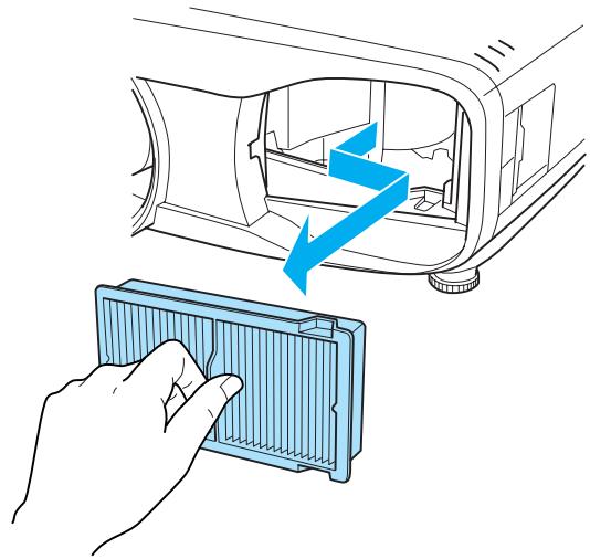 EPSON EH-TW9100 - Retirez le filtre à air. - 1