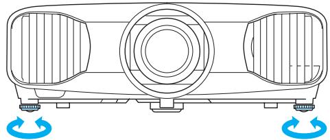 EPSON EH-TW9100 - Réglage de l'inclinaison du projecteur - 1
