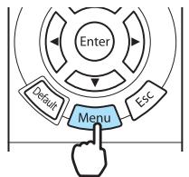 EPSON EH-TW9100 - Appuyez sur le bouton menu - 1