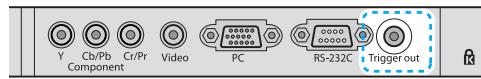 EPSON EH-TW9100 - - Connexion au port trigger out - 1