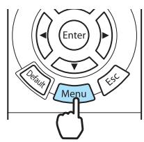 EPSON EH-TW9100 - Appuyez sur le bouton menu - 1