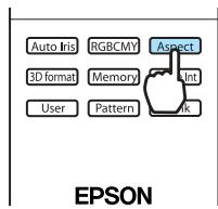 EPSON EH-TW9100 - Basculement de l'écran entre le mode large et le mode zoom (aspect) - 3