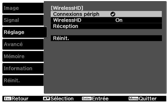 EPSON EH-TW9100 - Menu des paramètres wirelesshd - 4