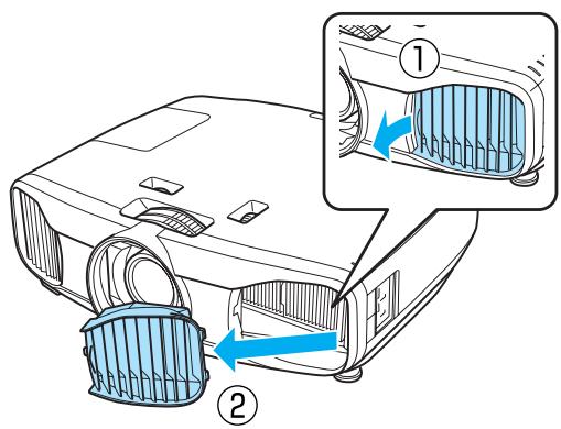 EPSON EH-TW9100 - Remplacement du filtre à air - 4