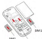 WIKO LUBI 2 - Installing the SIM card - 1