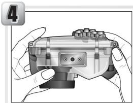 NIKON CAISSON ETANCHE WP-CP1-JUSQU-A 40 M DE PROFONDEUR - Immerger le caisson - 1