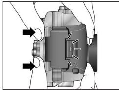 NIKON CAISSON ETANCHE WP-CP1-JUSQU-A 40 M DE PROFONDEUR - Verrouiller le caisson - 1