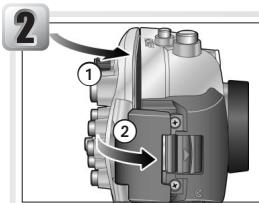 NIKON CAISSON ETANCHE WP-CP1-JUSQU-A 40 M DE PROFONDEUR - Fermer le caisson - 1