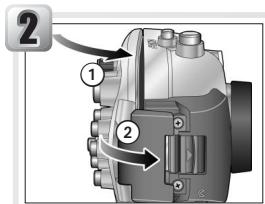 NIKON CAISSON ETANCHE WP-CP1-JUSQU-A 40 M DE PROFONDEUR - Fermer le caisson - 1