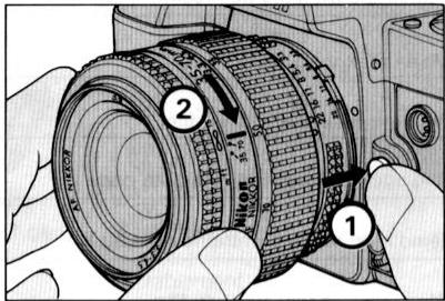 NIKON F-801S - FIXATION DE L'OBJECTIF - 3