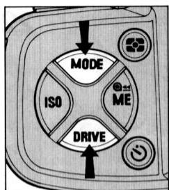 NIKON F-801S - Pour le mode d'entrainment vue par vue du film: - 1